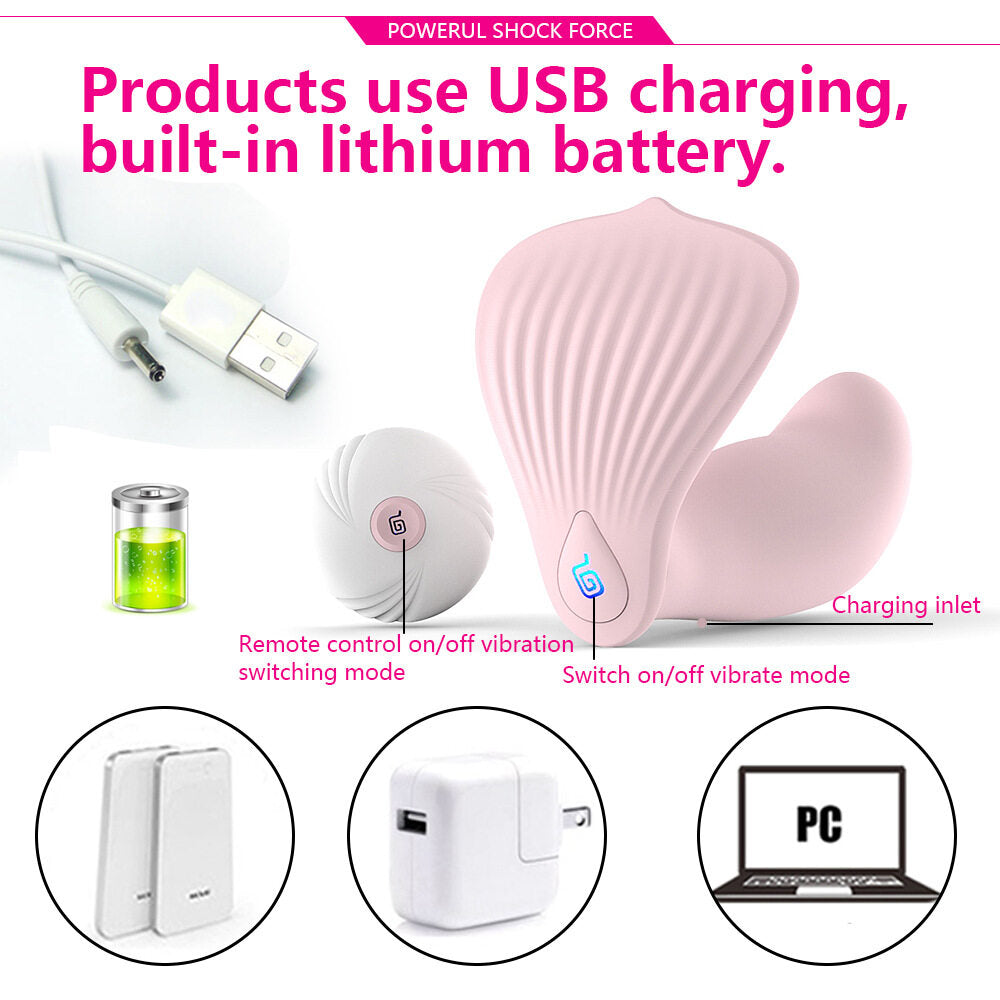 Wearable Mermaid Wireless Remote Control Pulse Mute Motor Vibrator