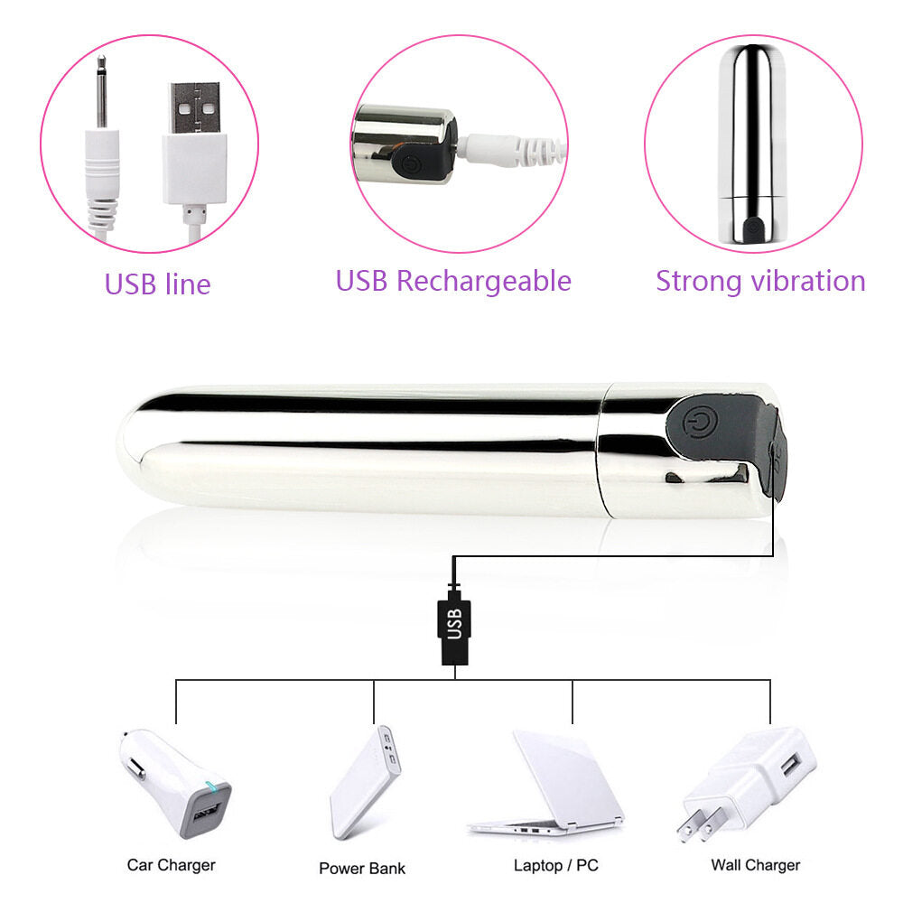 Bullet Vibrating Multiple Frequency Modes Mini Vibrator