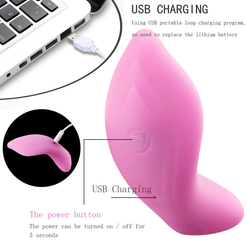 Liquid Silicone Invisible Wearable Rechargeable All-inclusive Vibrator