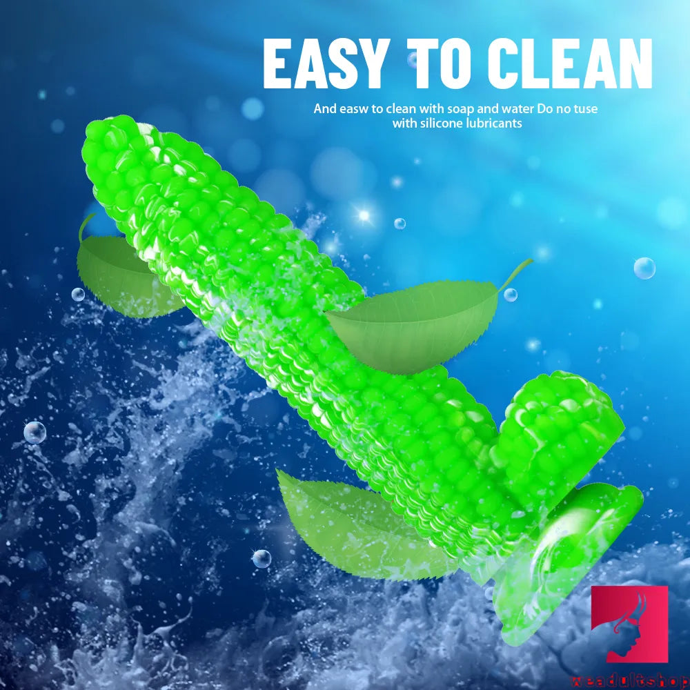 8in Corn Lifelike Feeling Silicone Vegetable Penis Butt Plug Dildo