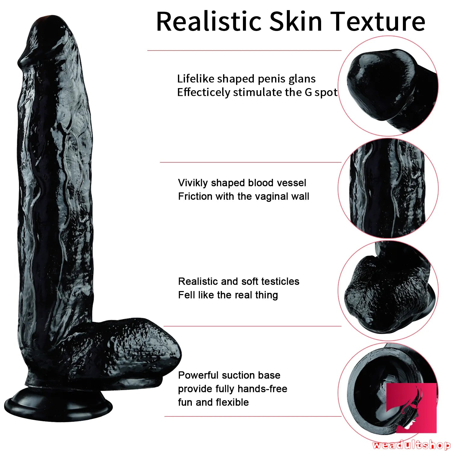12.2in Realistic Feeling Dildo With Vivid Blood Vessel For Vagina