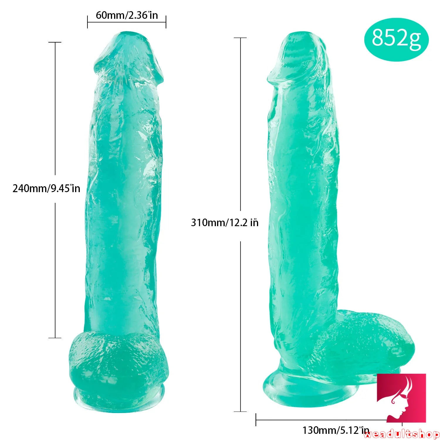 12.2in Realistic Feeling Dildo With Vivid Blood Vessel For Vagina