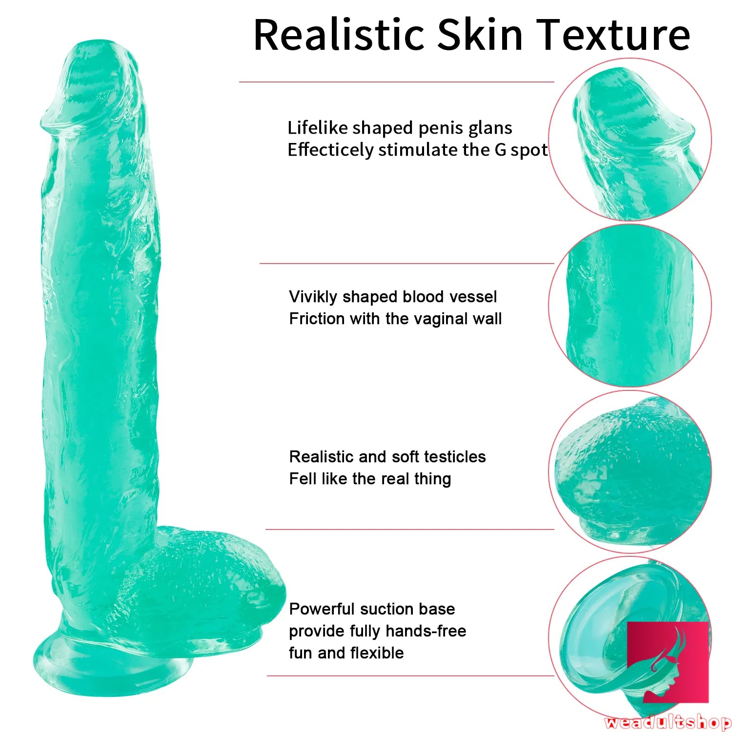 12.2in Realistic Feeling Dildo With Vivid Blood Vessel For Vagina