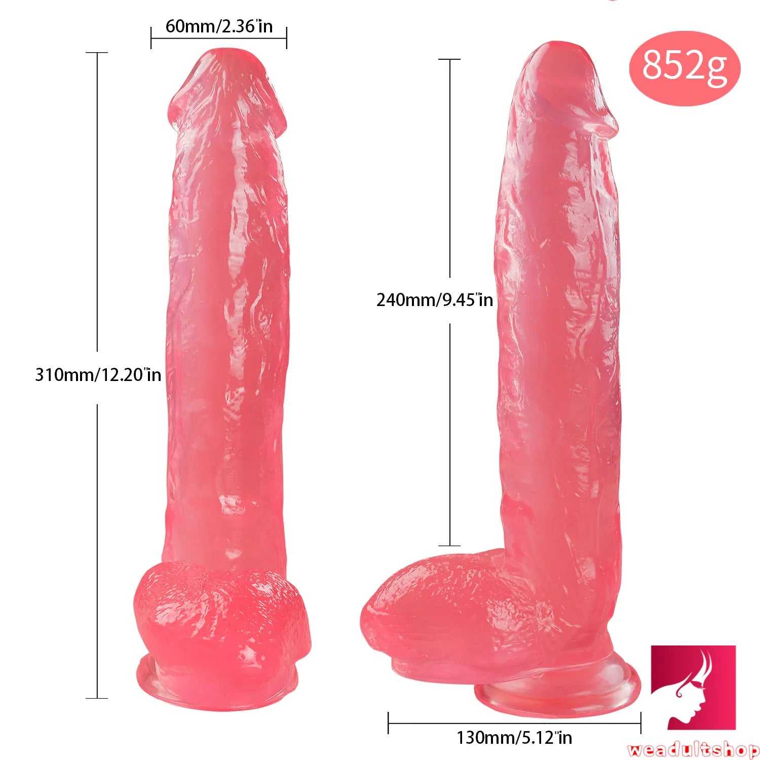 12.2in Realistic Feeling Dildo With Vivid Blood Vessel For Vagina