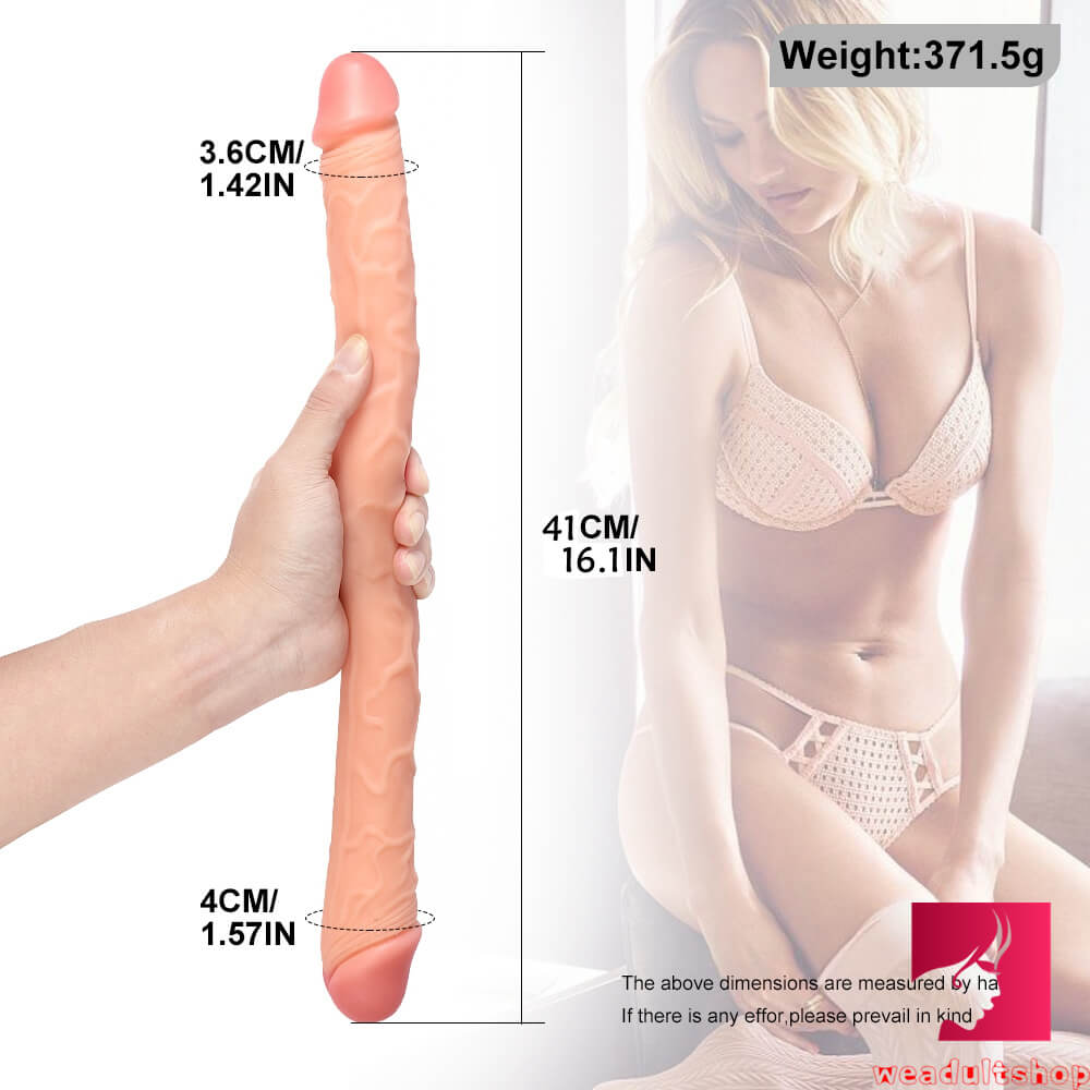 16.1in Silicone Double Dildo U Shaped Interactive Long Dildo weadultshop