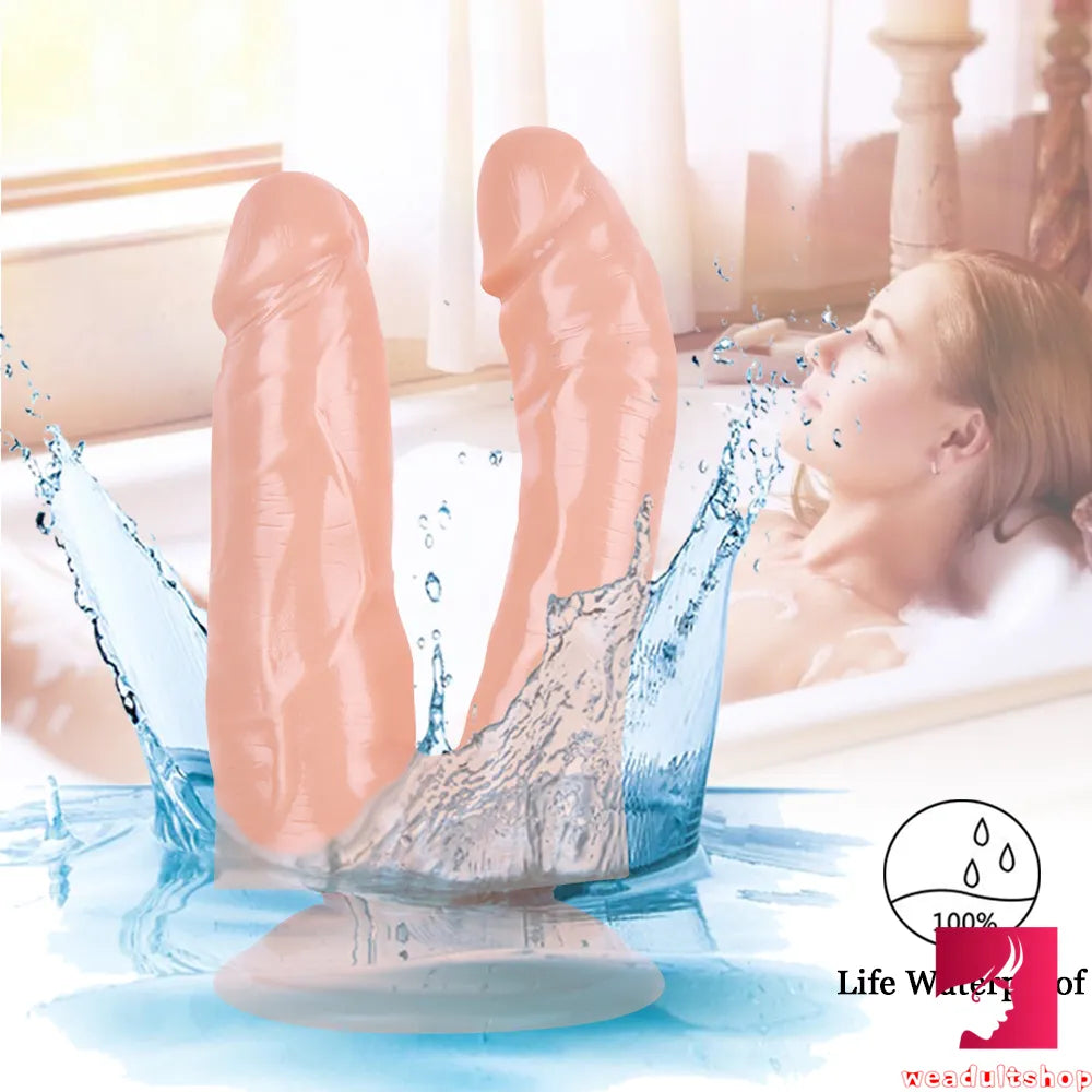 6.69in Real Looking Double Ended Dildo For Lesbian Masturbation