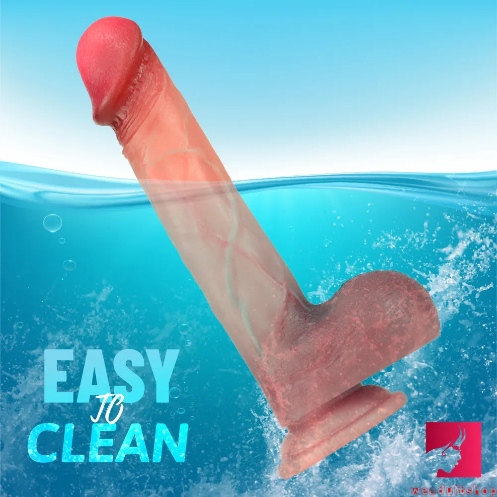 9.25in Realistic Cock Penis Men Dildo For Anal Sex Play Suction Cup Dildo