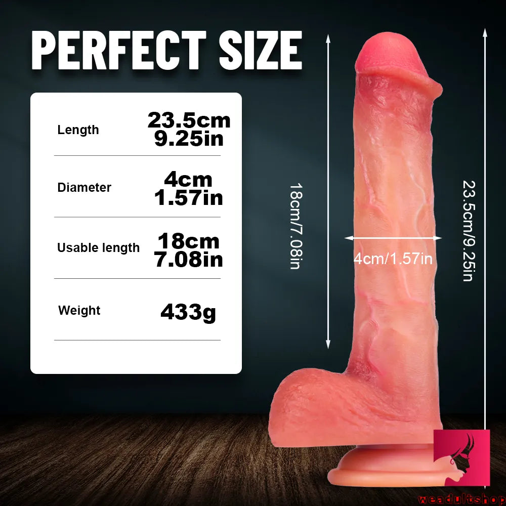 9.25in Realistic Cock Penis Men Dildo For Anal Sex Play Suction Cup Dildo