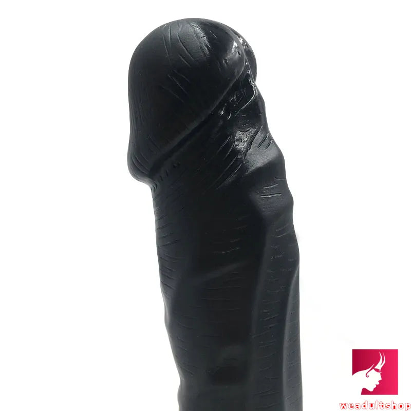 8.3in Flesh Black Vagina Dildo Strong Sucker G-Spot Masturbator