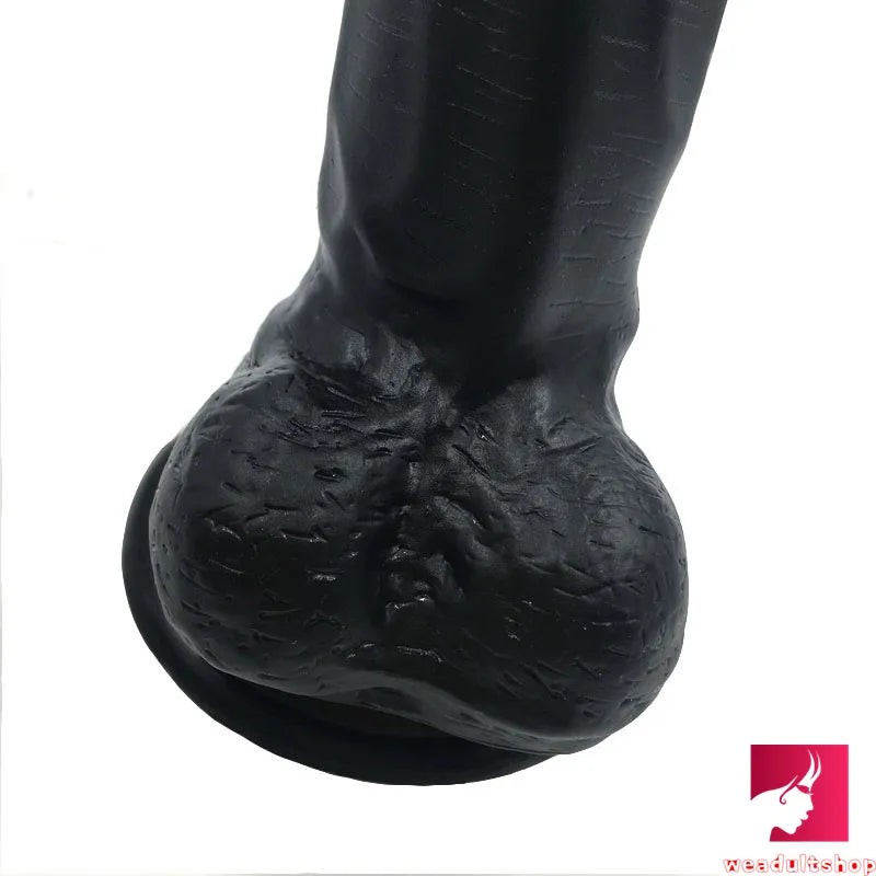 8.3in Flesh Black Vagina Dildo Strong Sucker G-Spot Masturbator