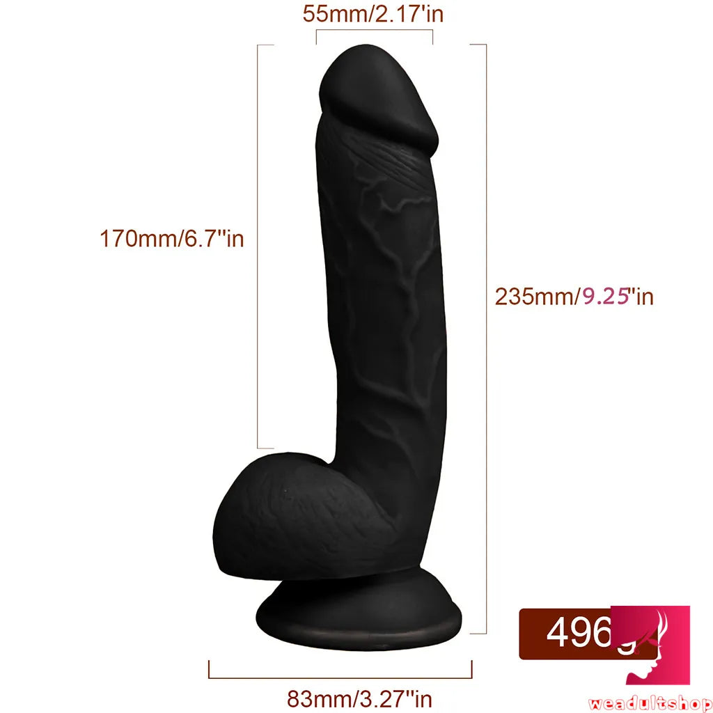 9.25in Soft Sexy Realistic Penis Dildo G Spot Vagina Stimulator