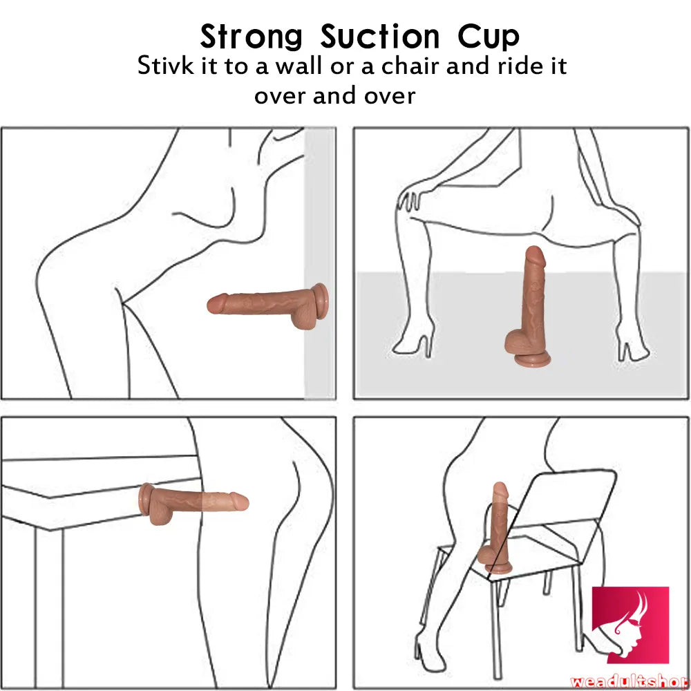 7.48in Double Layer Silicone Dildo For Women Couples Using Sex Toy