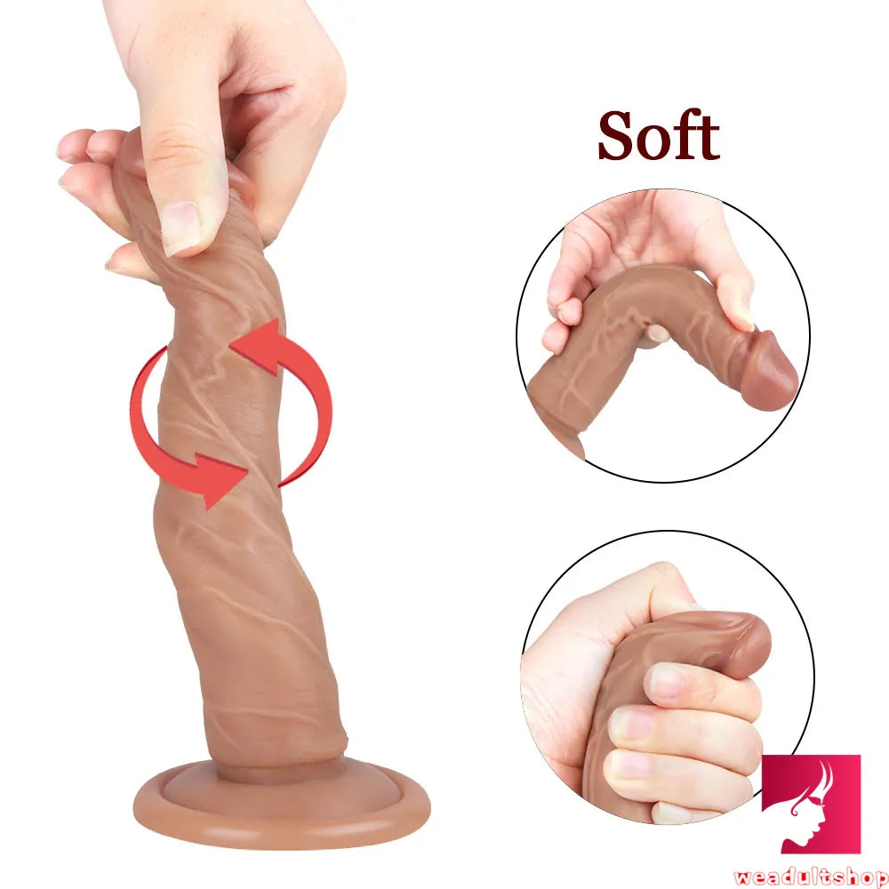 6.88in 3cm Thick Mini No Eggs Dildo Sex Toy For Women