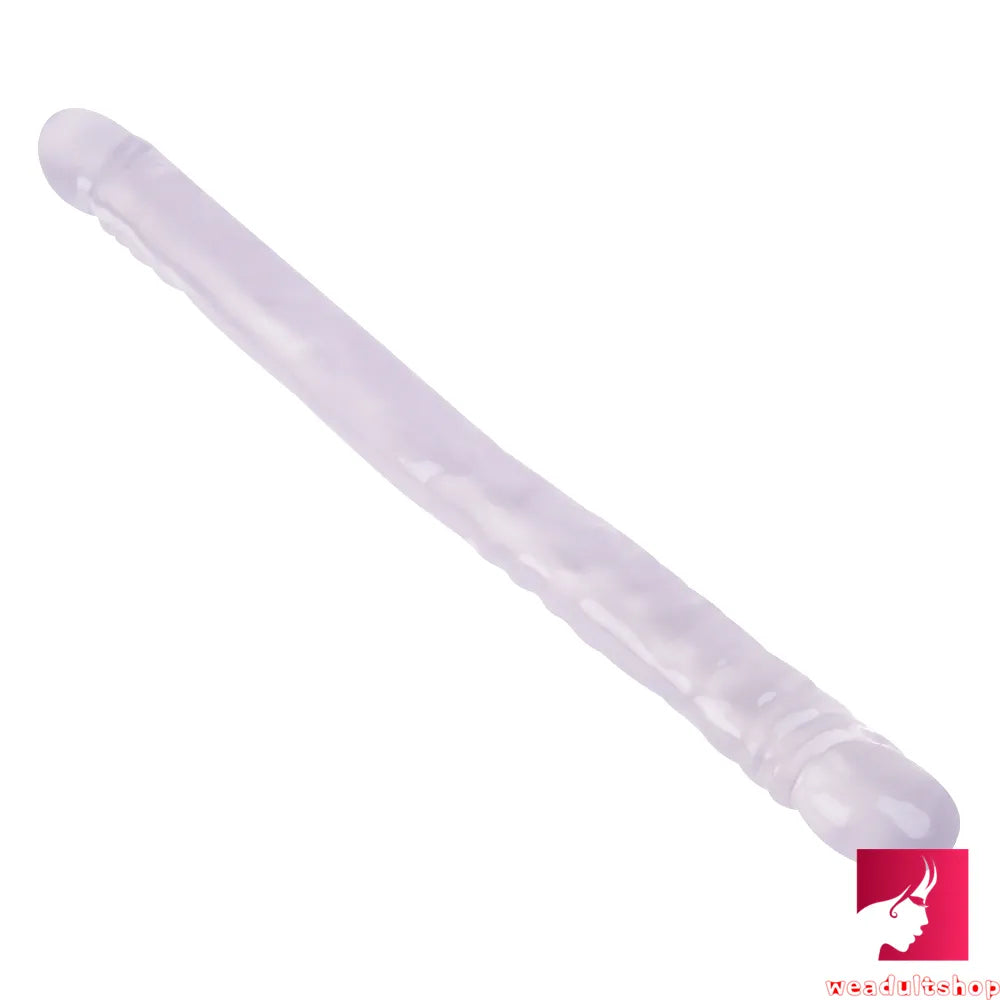 18.5in Dual Heads Real Skin Feeling Dildo For G Spot Massaging