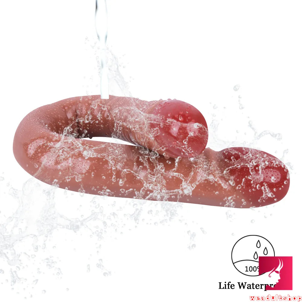 18.5in Dual Heads Real Skin Feeling Dildo For G Spot Massaging