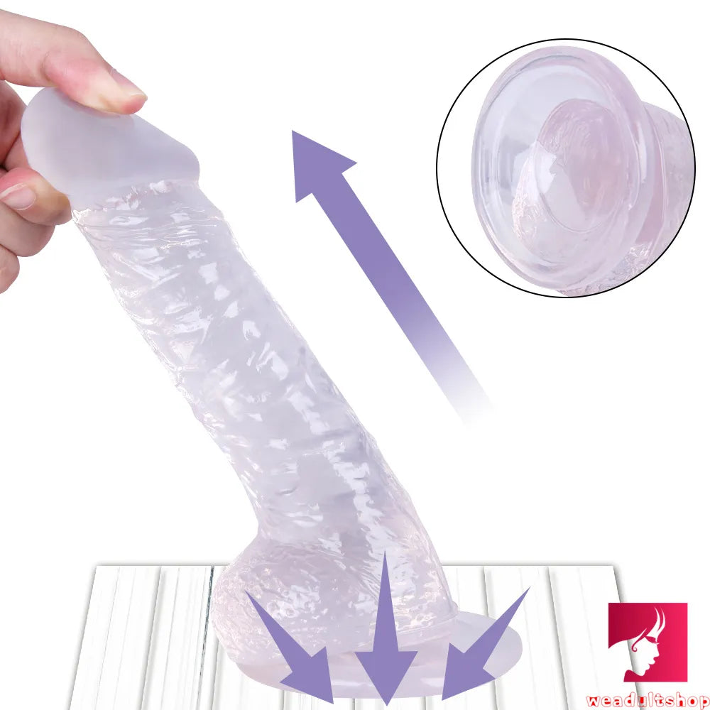 7.87in Flexible G-spot Realistic Dildo With Powerful Suction Cup