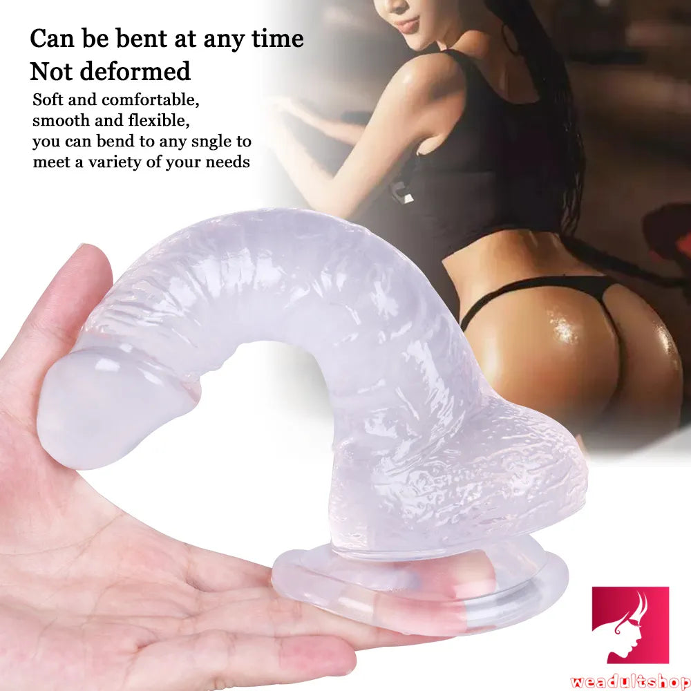 7.87in Flexible G-spot Realistic Dildo With Powerful Suction Cup