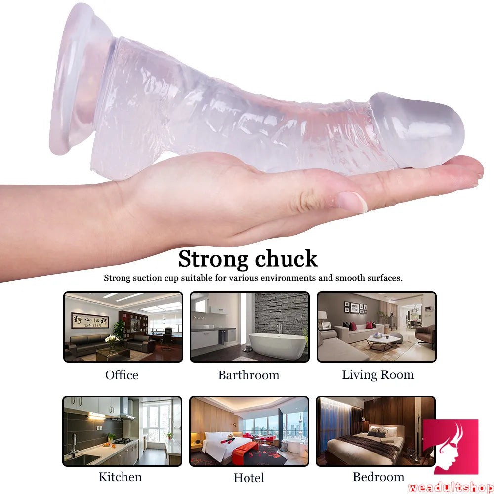 7.87in Flexible G-spot Realistic Dildo With Powerful Suction Cup