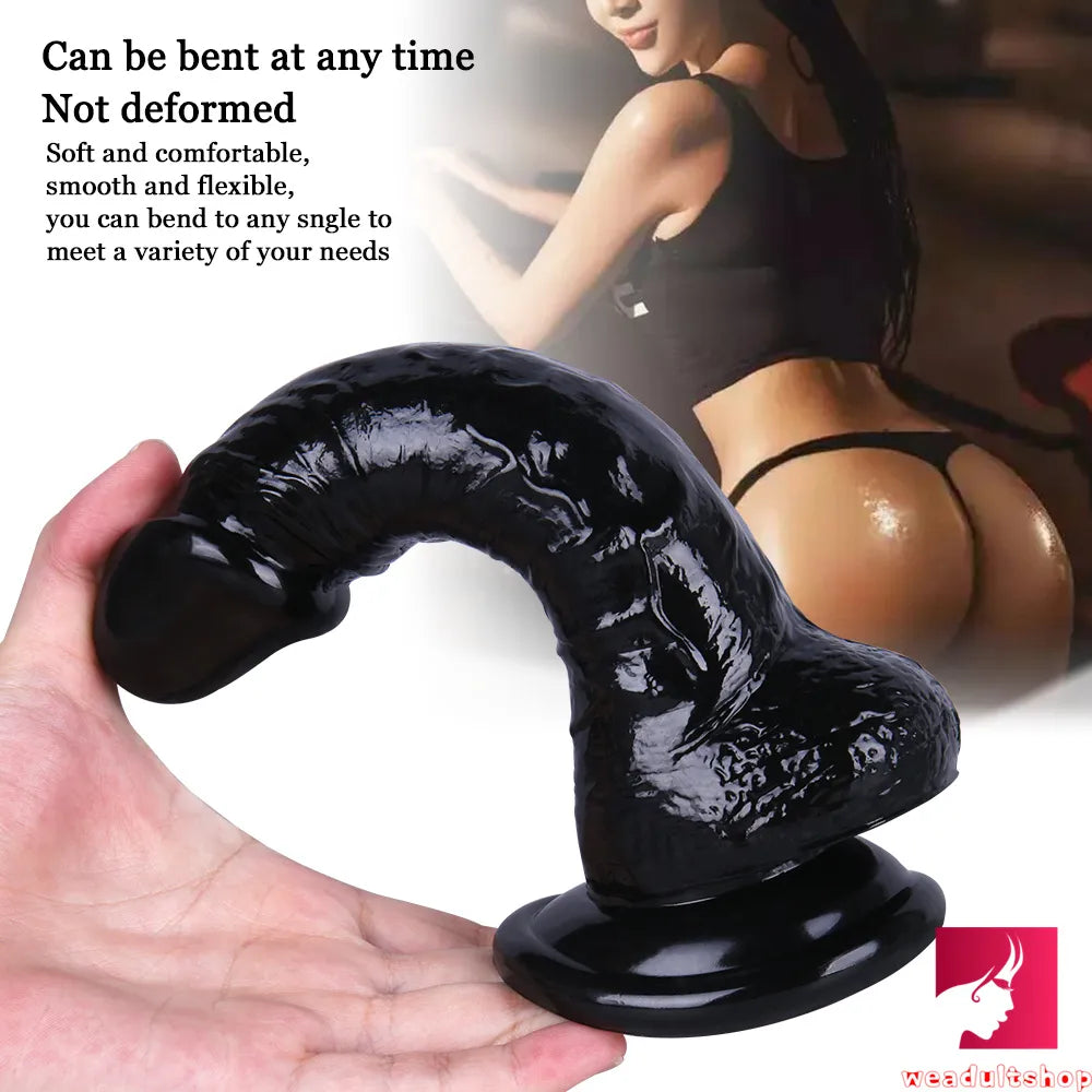 7.87in Flexible G-spot Realistic Dildo With Powerful Suction Cup