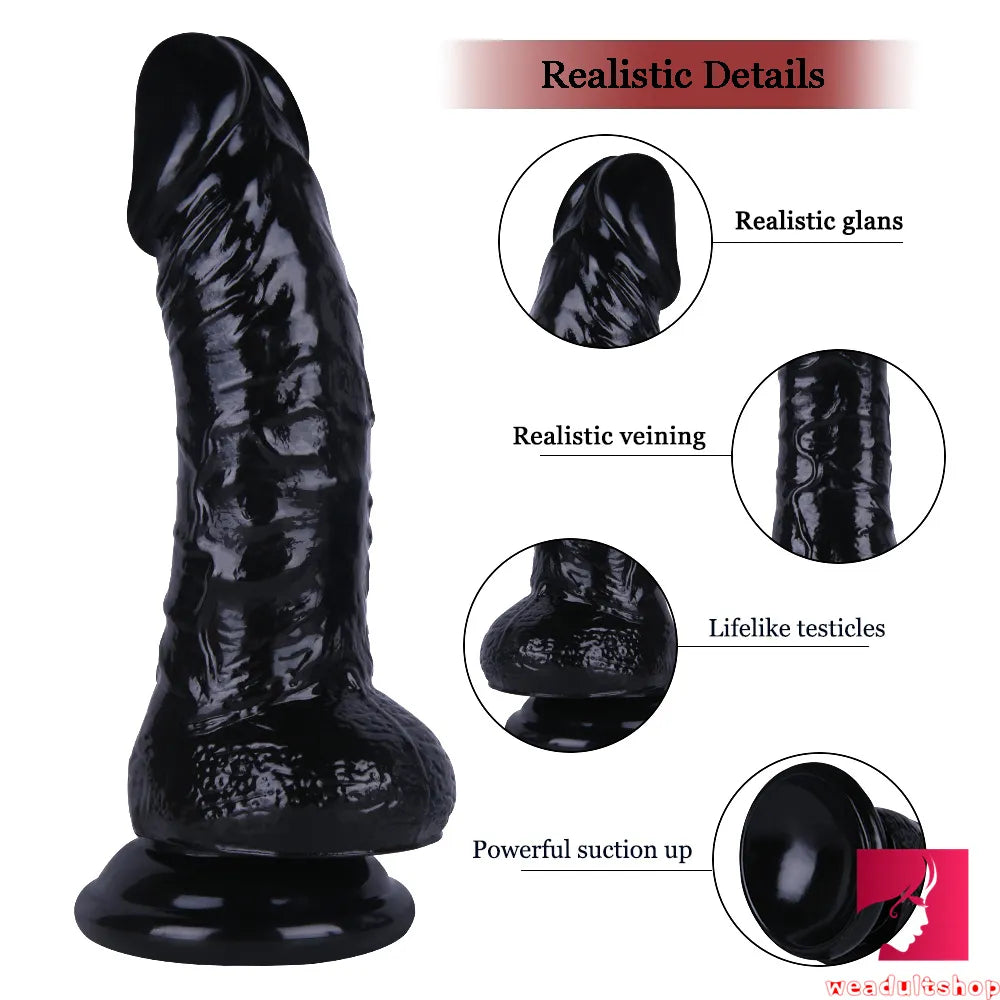 7.87in Flexible G-spot Realistic Dildo With Powerful Suction Cup