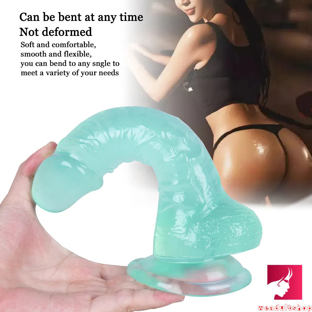 7.87in Flexible G-spot Realistic Dildo With Powerful Suction Cup