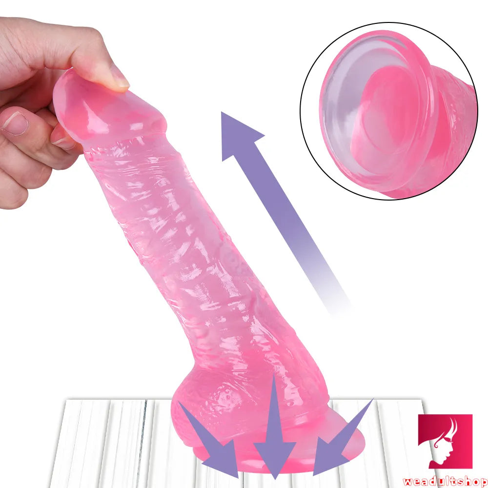 7.87in Flexible G-spot Realistic Dildo With Powerful Suction Cup