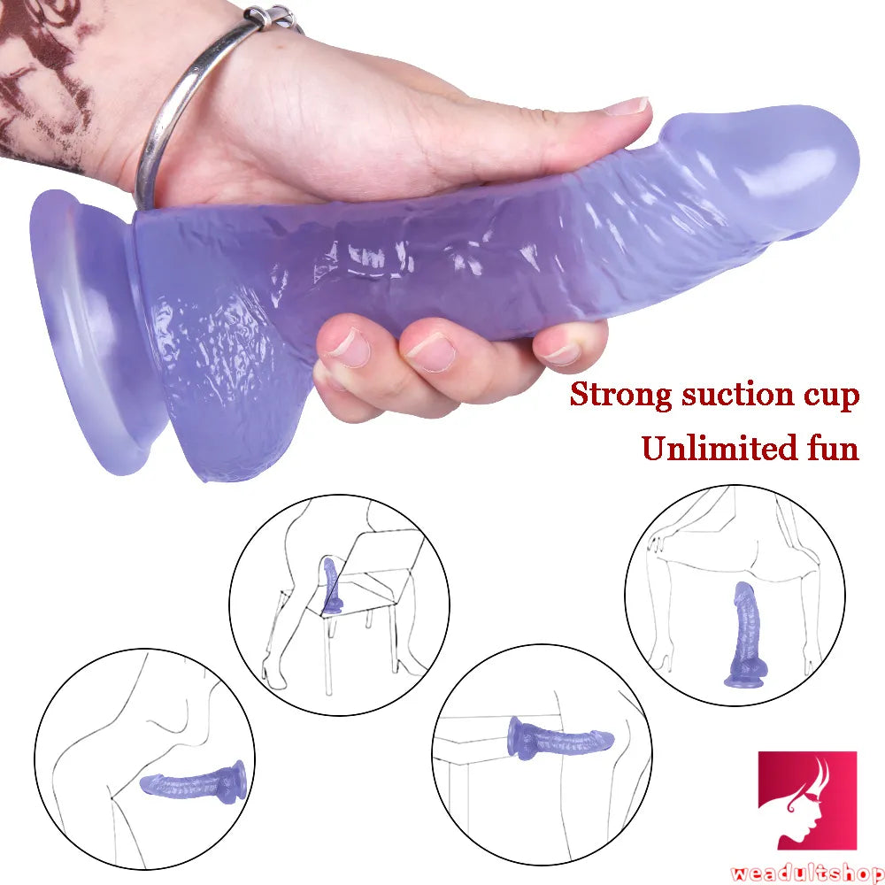 7.87in Flexible G-spot Realistic Dildo With Powerful Suction Cup