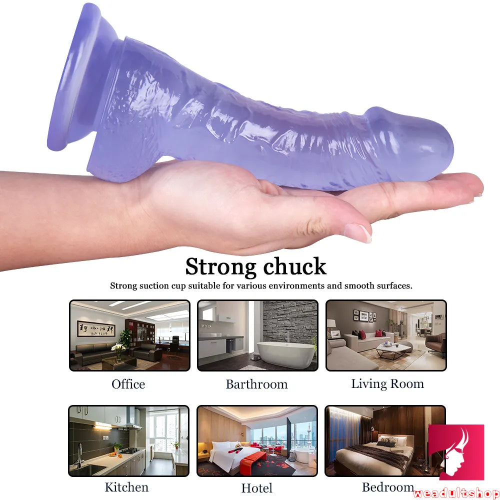 7.87in Flexible G-spot Realistic Dildo With Powerful Suction Cup