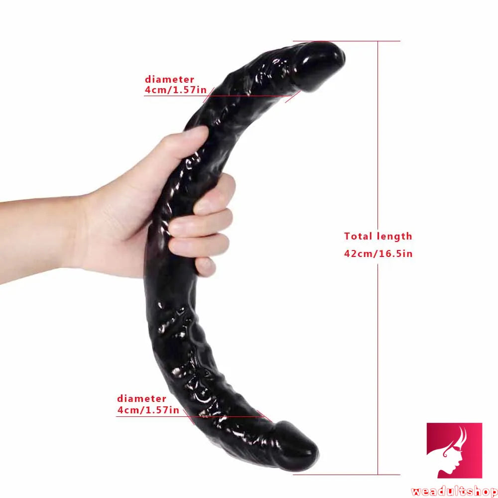 16.5in Flexible Double Dildo Long U Shape For Gay Lesbian weadultshop