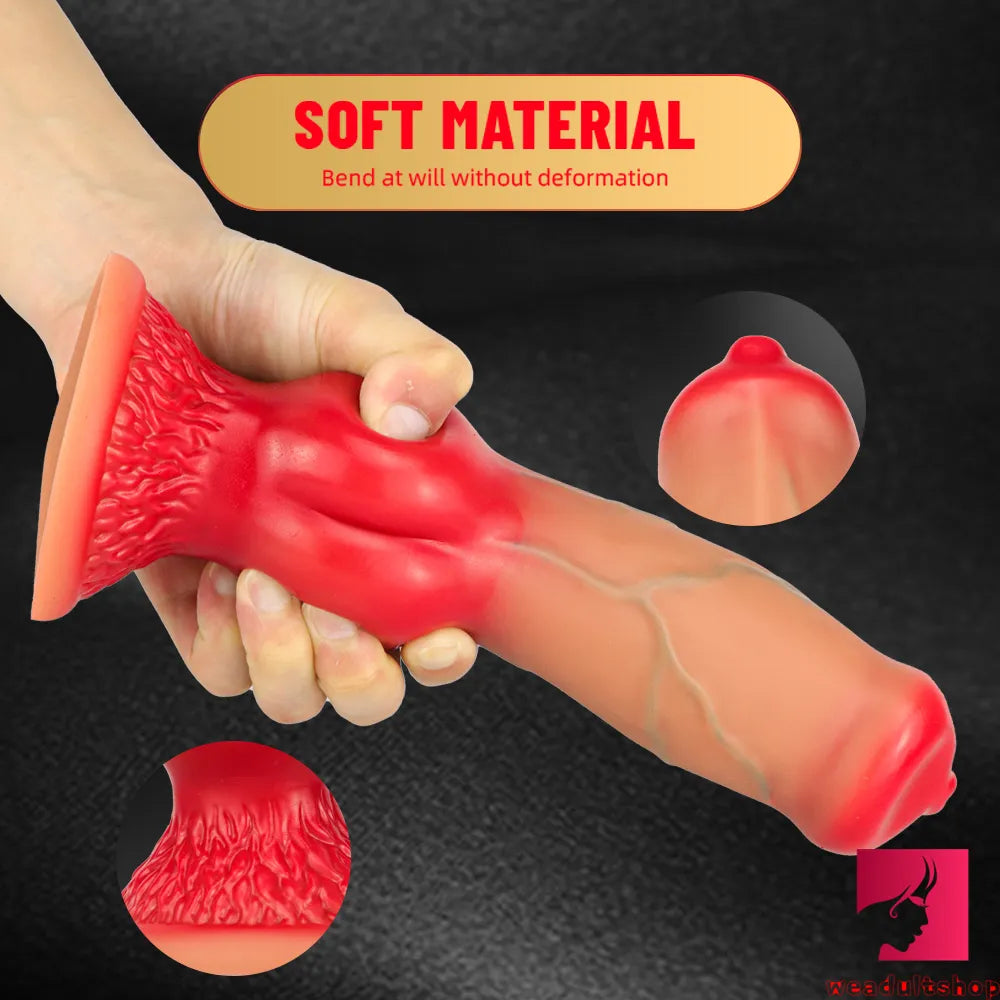 XML Ombre Premium Silicone Dog Animal Huge Thick Dildo