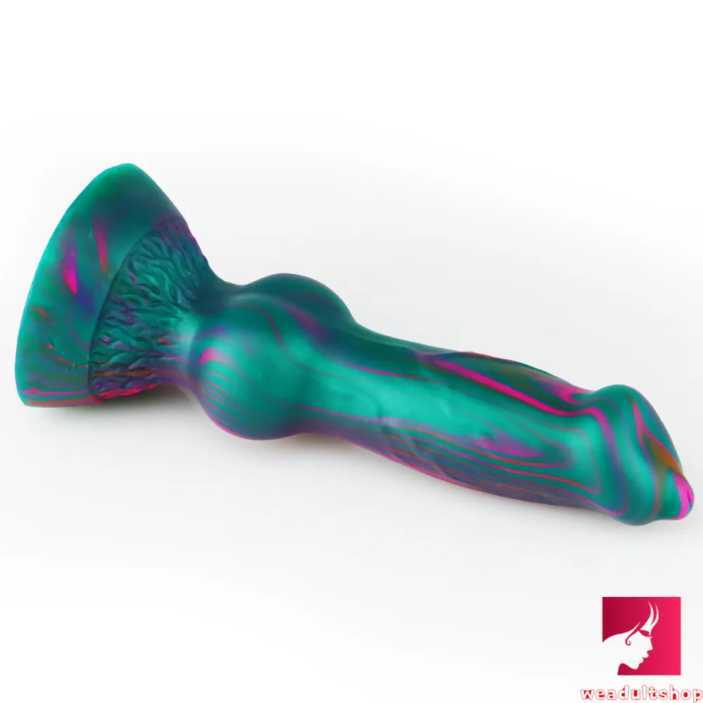 7.6in Dog Animal Odd Design Silicone Fleshly Dildo For Vagina