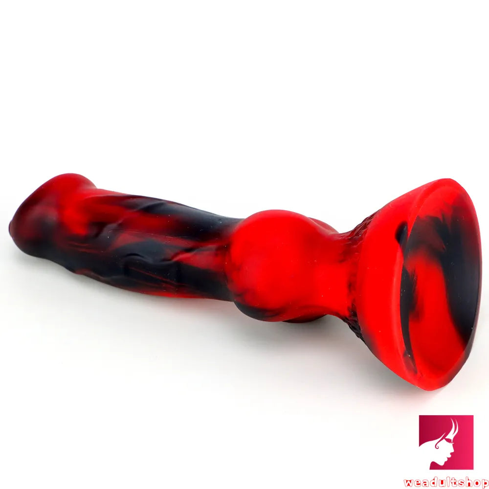 7.6in Dog Animal Odd Design Silicone Fleshly Dildo For Vagina