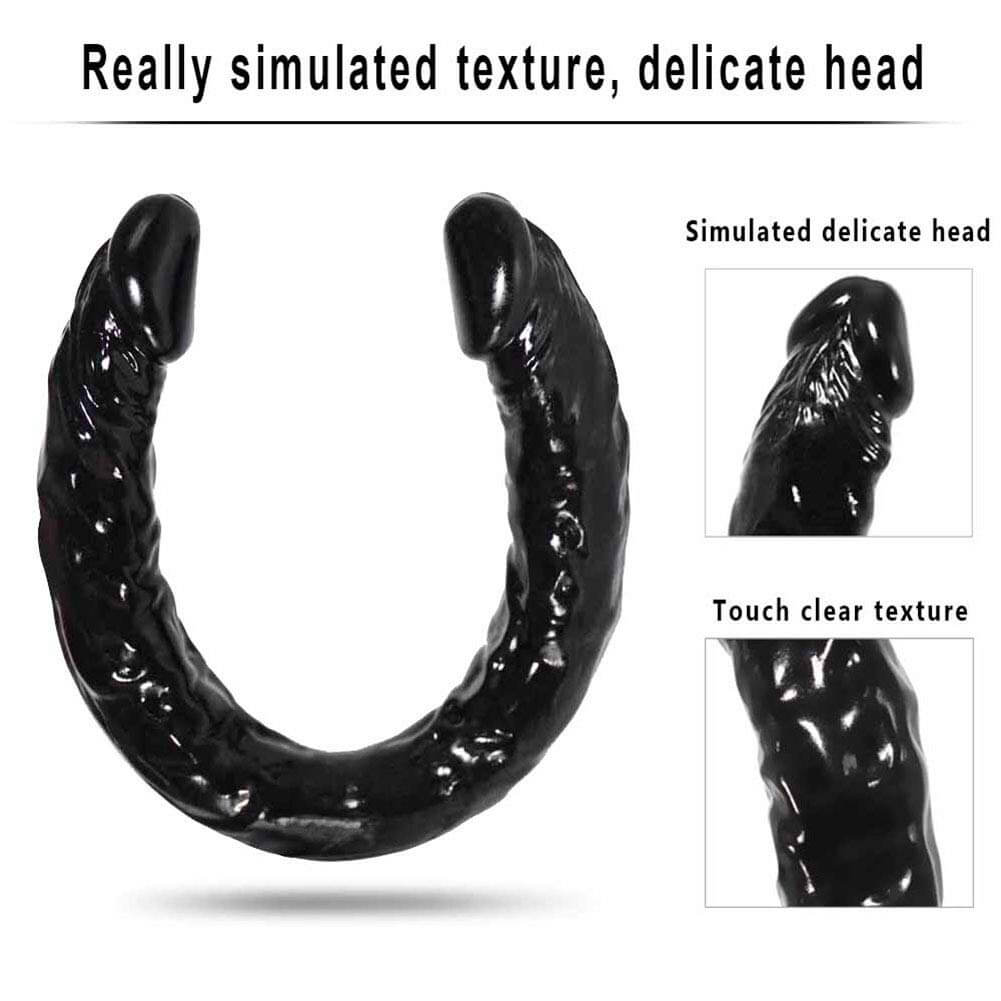 Double Ended Dildo Long U Shape For Gay Lesbian - Adult Toys
