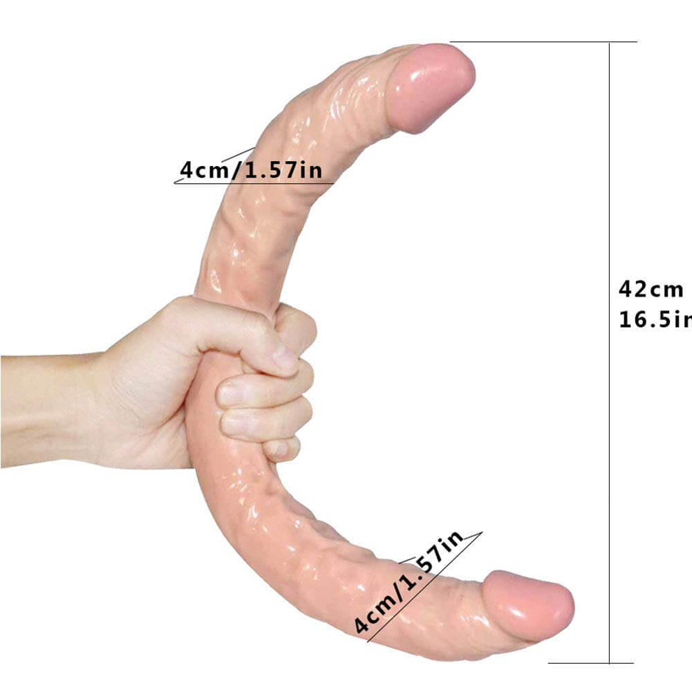 Double Ended Dildo Long U Shape For Gay Lesbian - Adult Toys