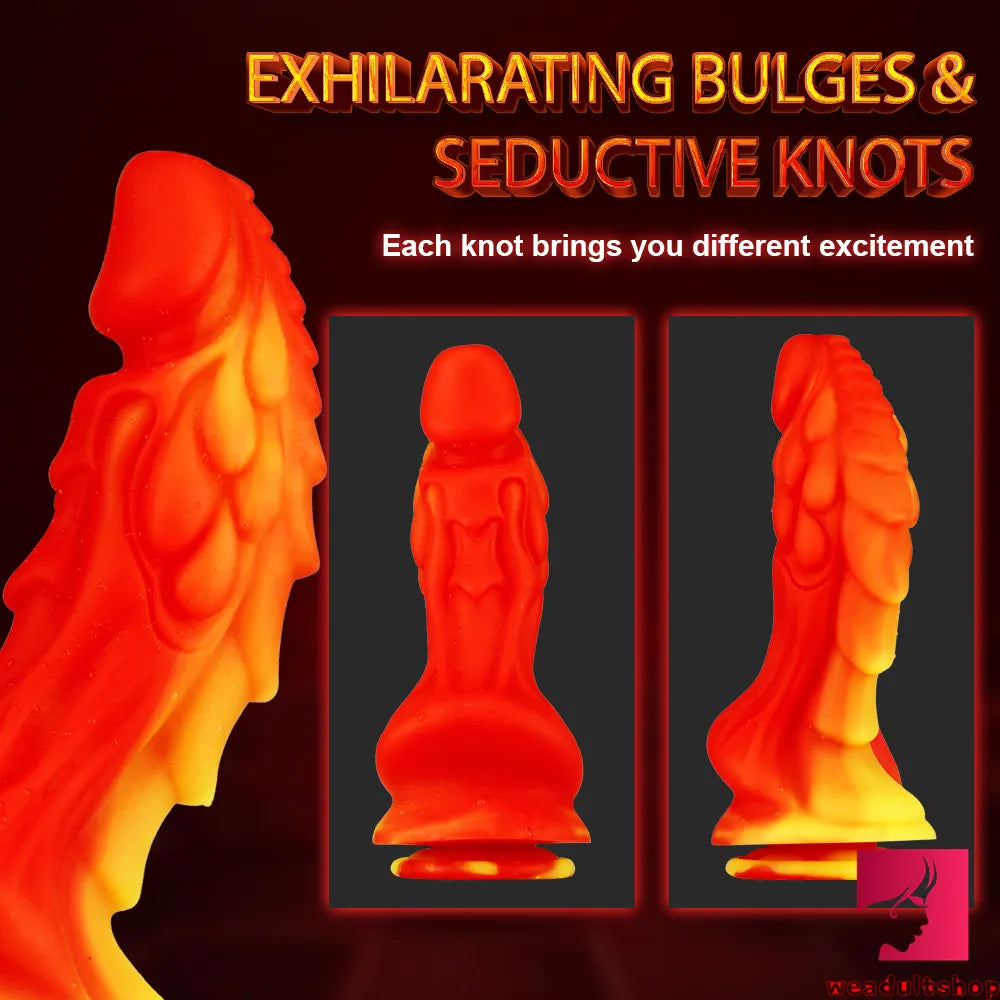 8.66in New Arrival Dragon Mixed Colors Dildo Sex Play Adult Toy