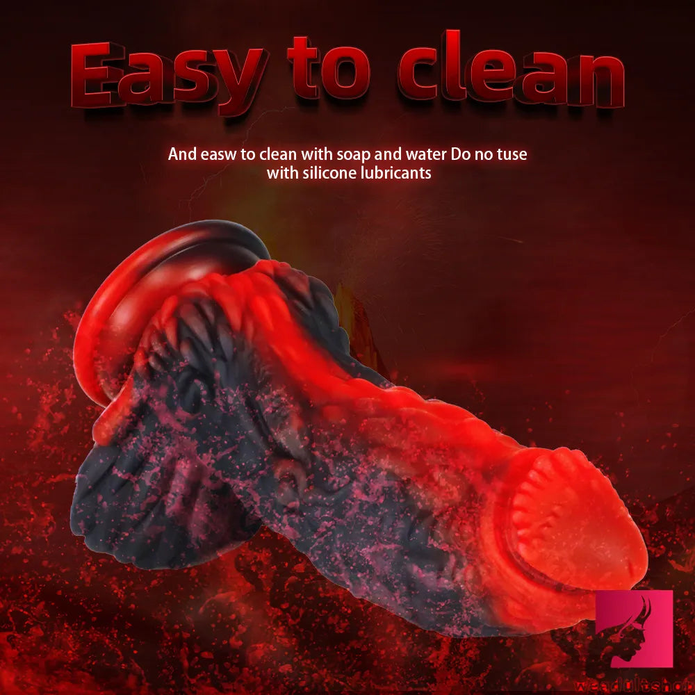 7.28in Fantasy Silicone Dragon Realistic Looking Dildo Love Toy