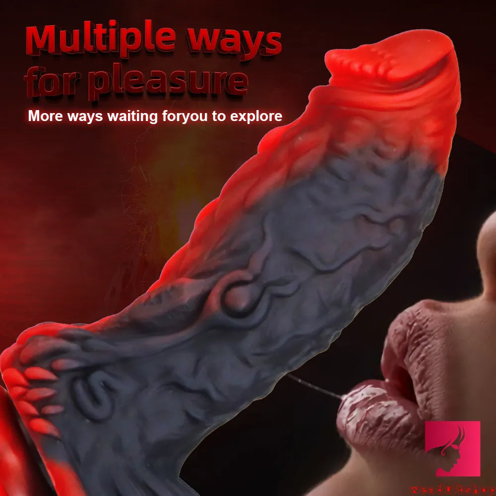 7.28in Fantasy Silicone Dragon Realistic Looking Dildo Love Toy