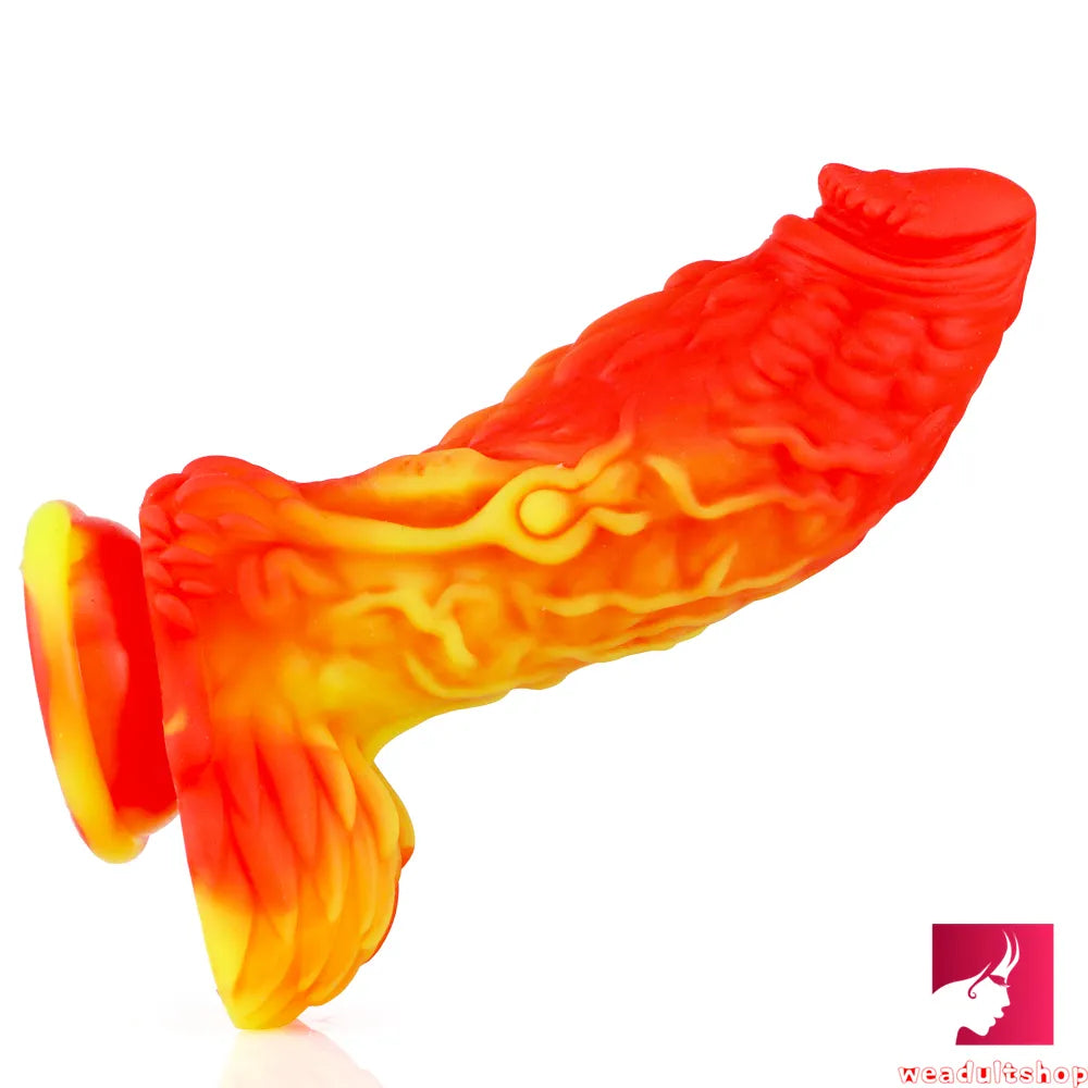7.28in Fantasy Silicone Dragon Realistic Looking Dildo Love Toy