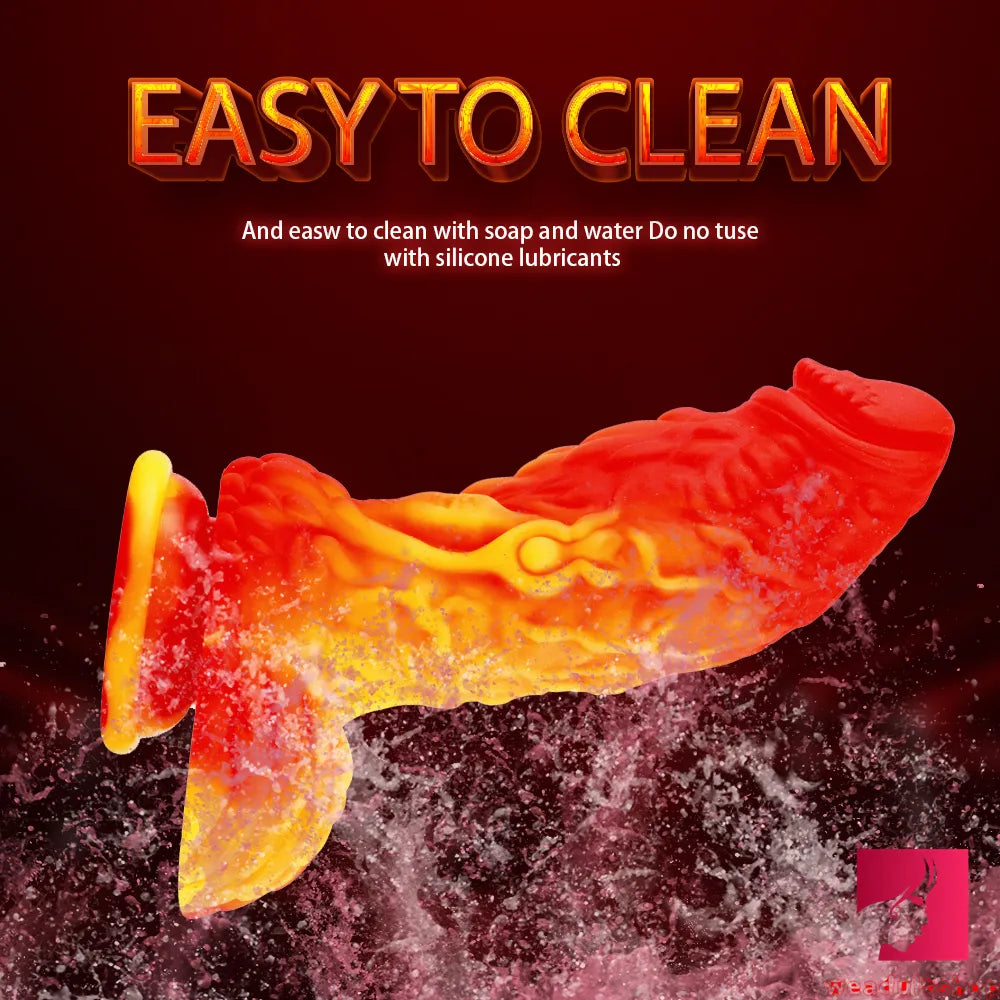 7.28in Fantasy Silicone Dragon Realistic Looking Dildo Love Toy