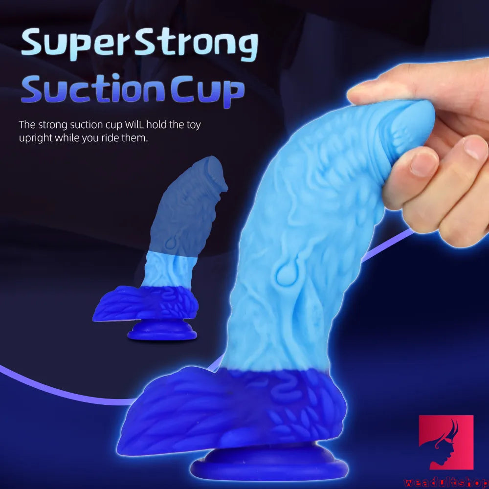 7.28in Fantasy Silicone Dragon Realistic Looking Dildo Love Toy