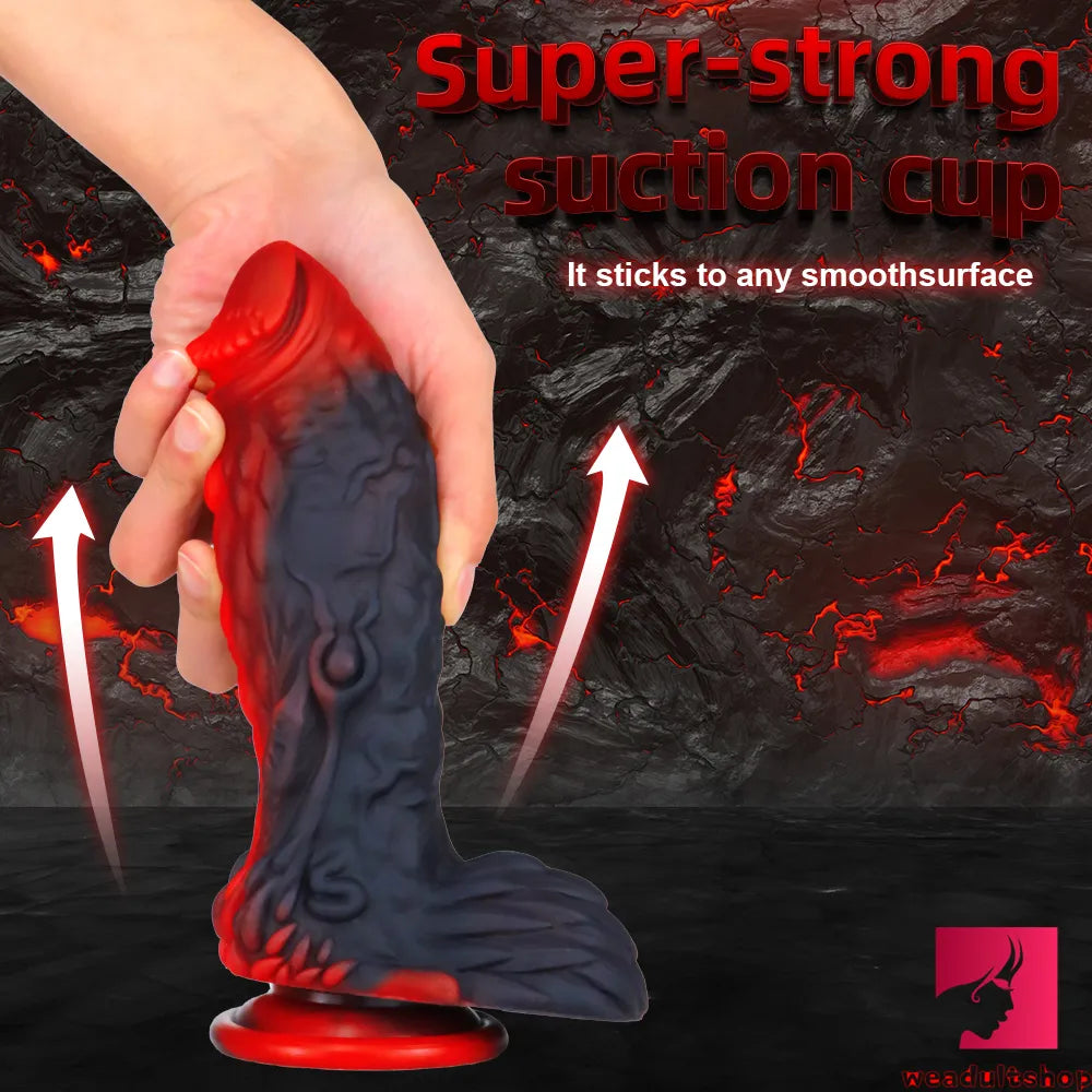 7.28in Fantasy Silicone Dragon Realistic Looking Dildo Love Toy