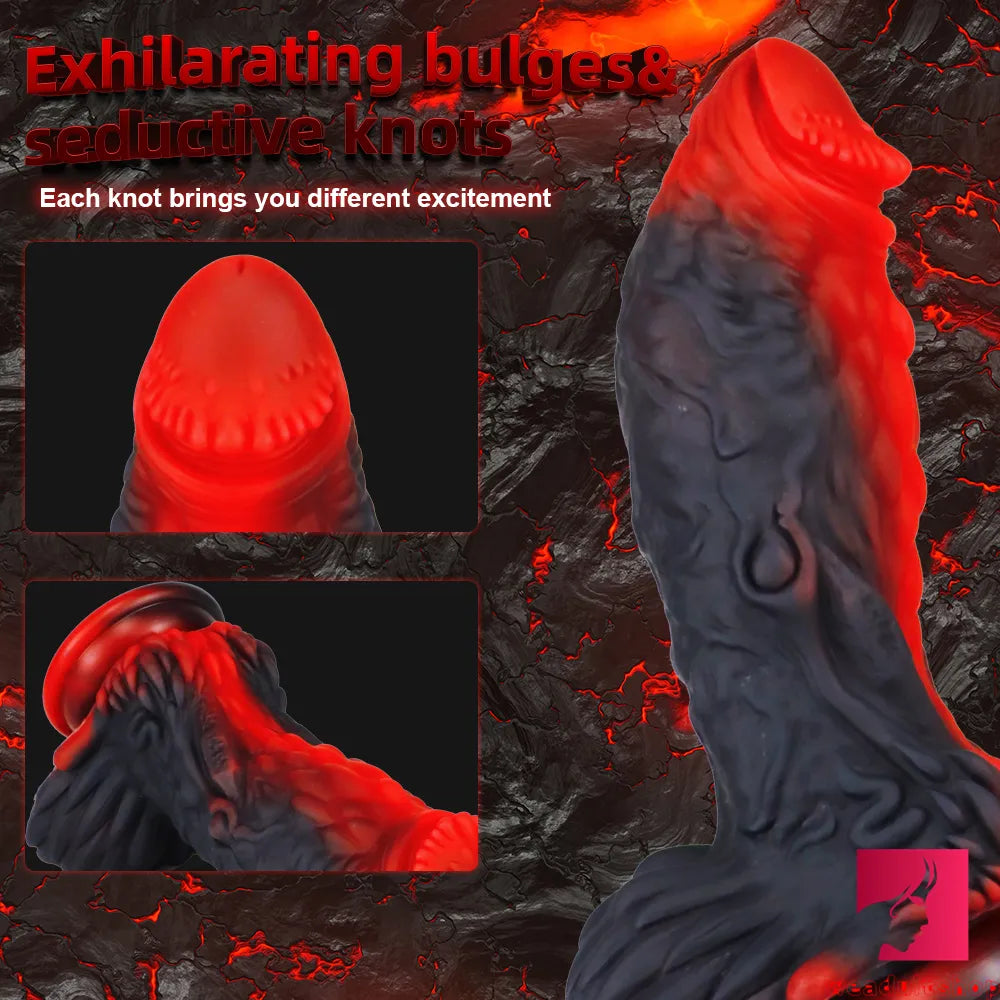 7.28in Fantasy Silicone Dragon Realistic Looking Dildo Love Toy