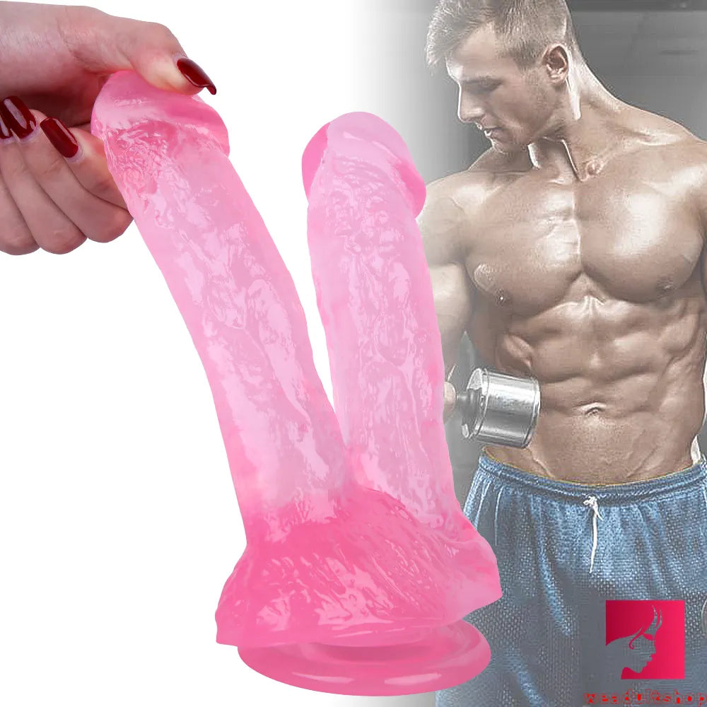 8.46in Asian Lesbian Dildo Standing Strap-on Insert Dildo Weadultshop