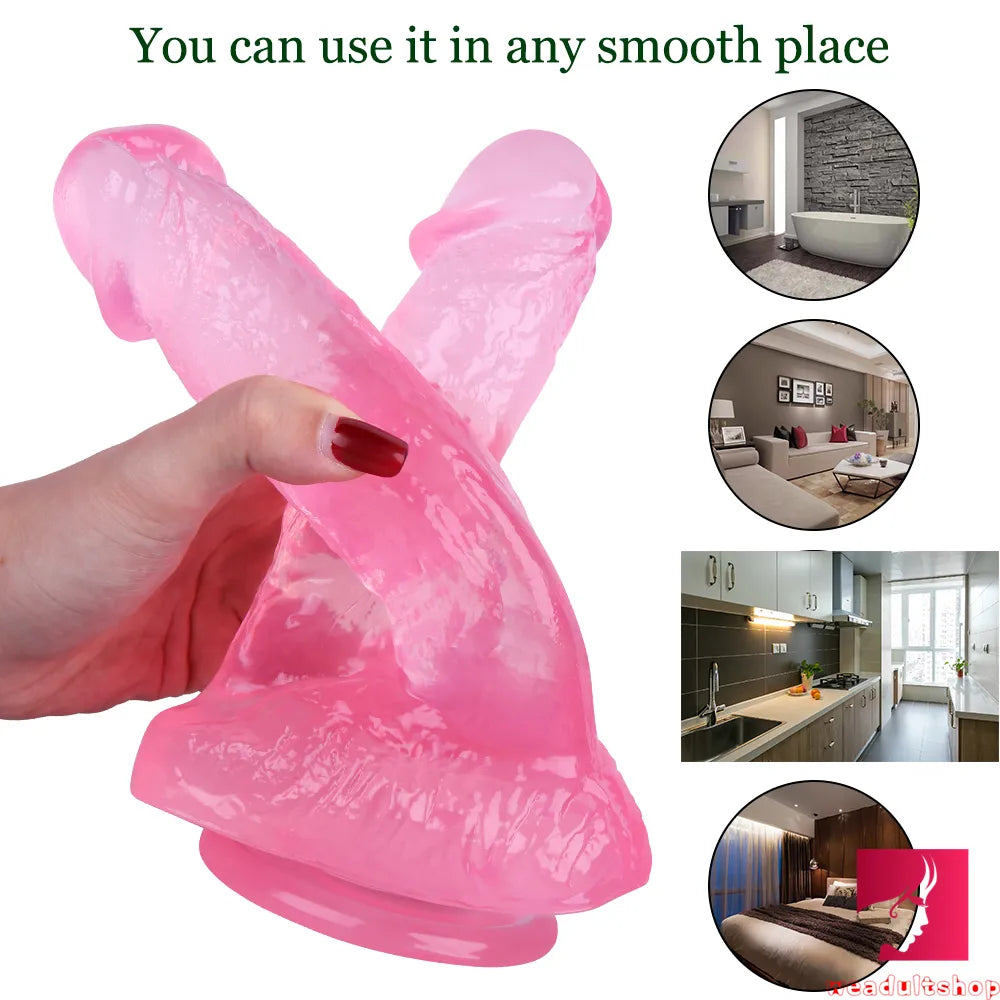 8.46in Asian Lesbian Dildo Standing Strap-on Insert Dildo Weadultshop