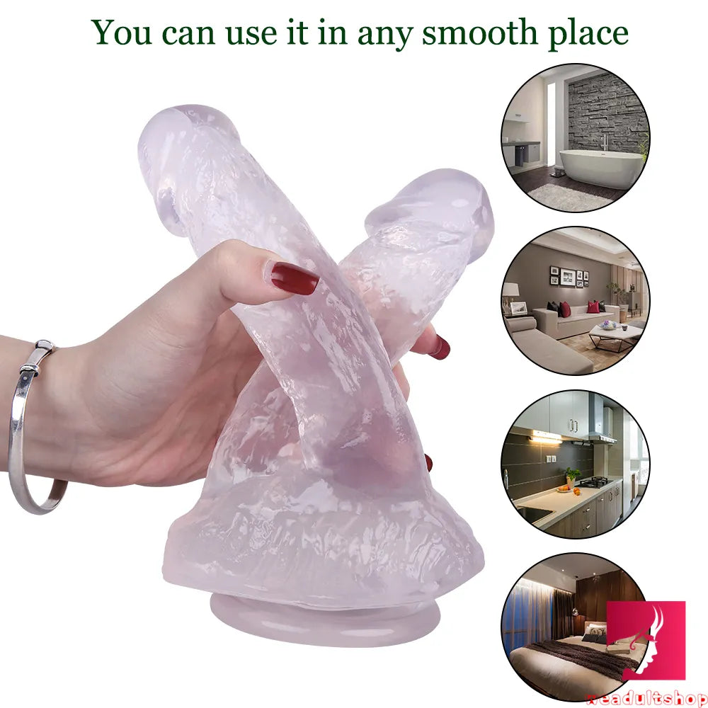 8.46in Asian Lesbian Dildo Standing Strap-on Insert Dildo Weadultshop