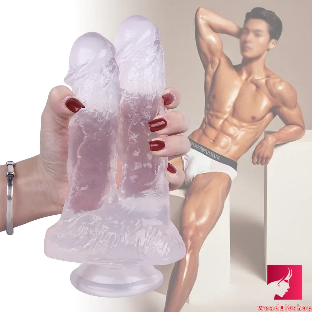 8.46in Asian Lesbian Dildo Standing Strap-on Insert Dildo Weadultshop
