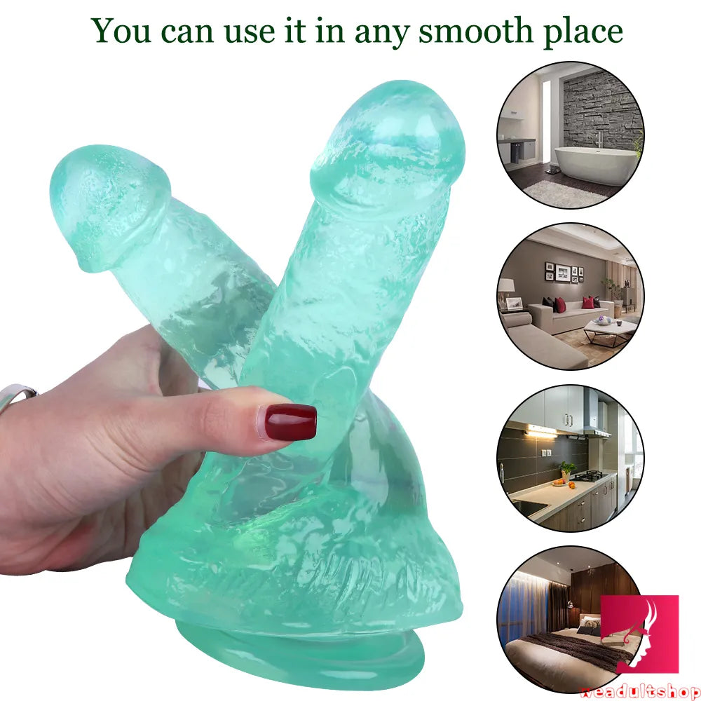 8.46in Asian Lesbian Dildo Standing Strap-on Insert Dildo Weadultshop