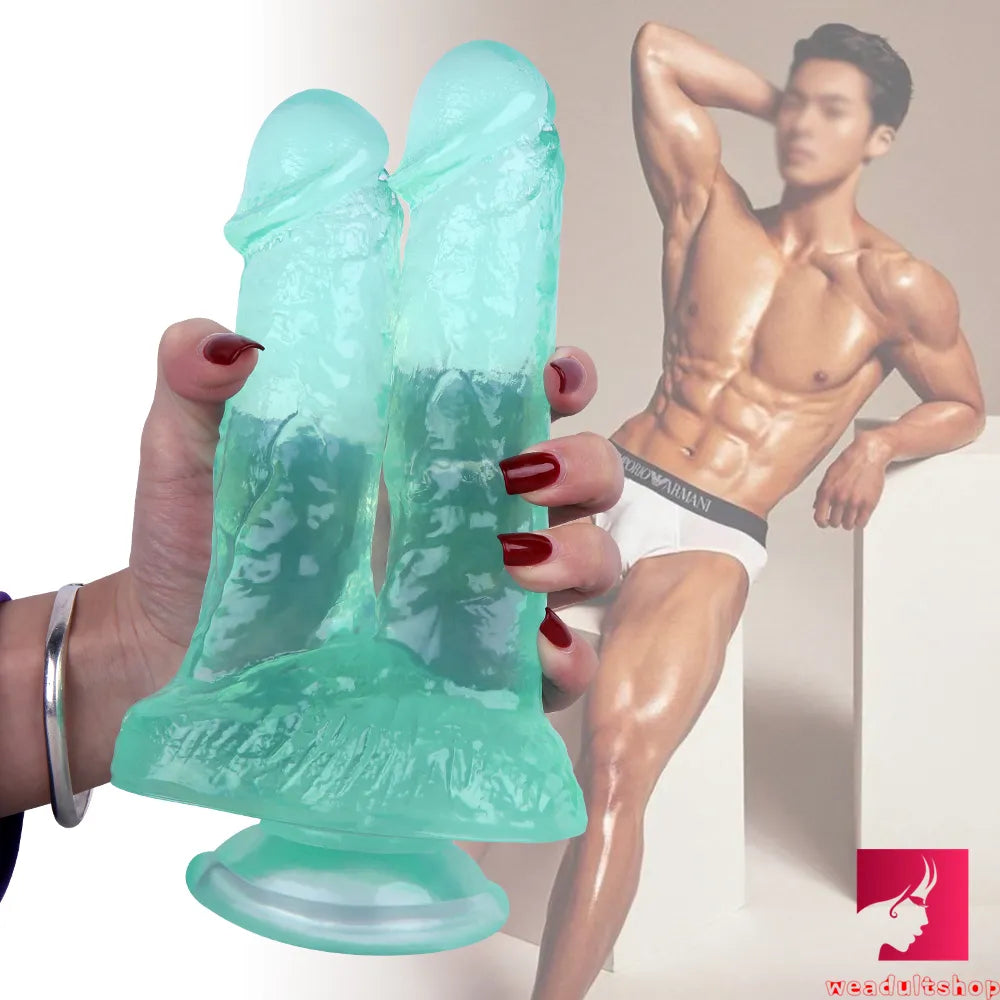 8.46in Asian Lesbian Dildo Standing Strap-on Insert Dildo Weadultshop