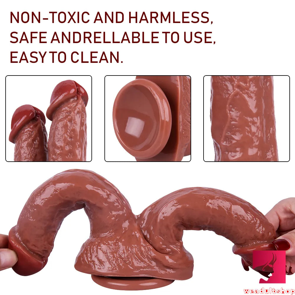 8.46in Asian Lesbian Dildo Standing Strap-on Insert Dildo Weadultshop