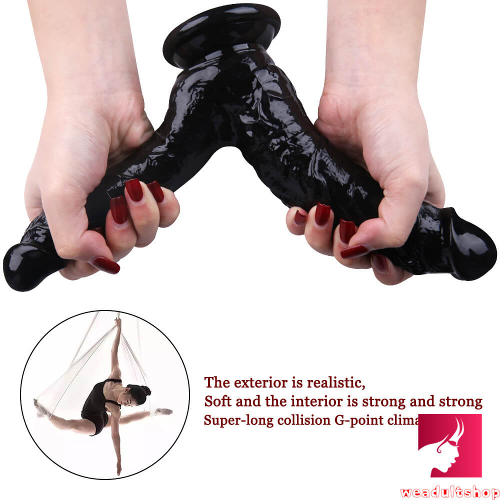 8.27in Women Fucking Dildo Textured Dual-headed Sex Toy With Sucker weadultshop